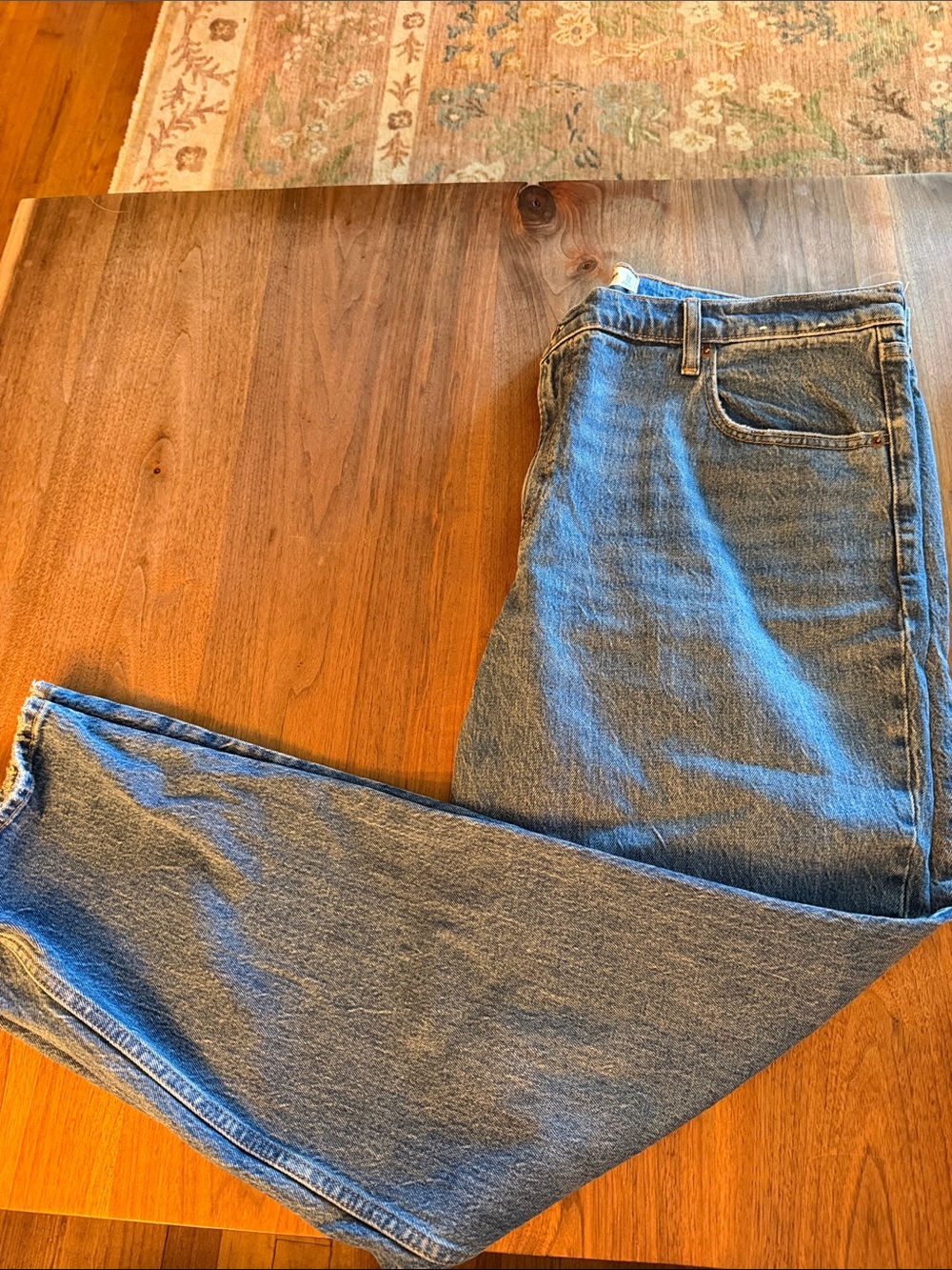 Abercrombie & Fitch Straight-Leg Blue Denim Jeans